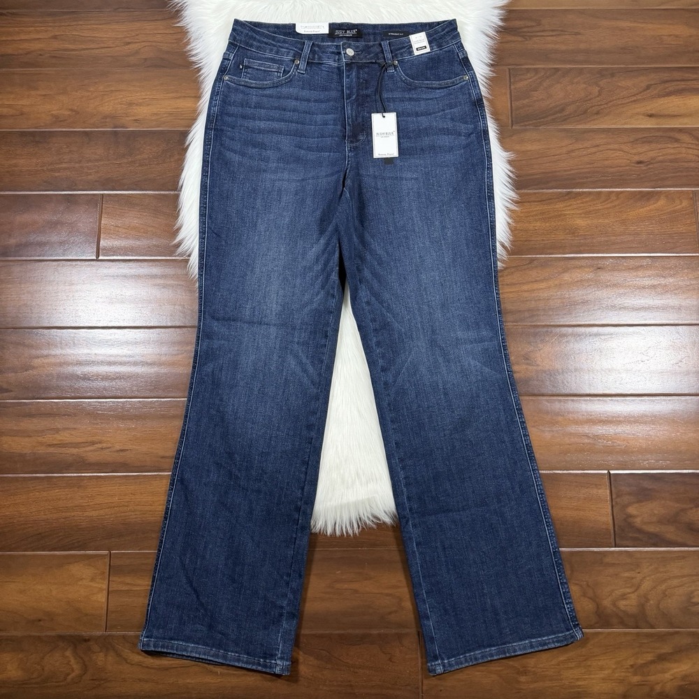 Judy Blue Women's Size 16 W Dark‎ Wash Straight Fit Denim Jeans